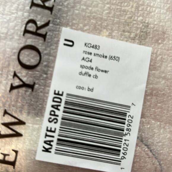 Kate Spade NY Rose Smoke Spade Flower Small Dolly Duffle Crossbody NWT MSRP $349 - Picture 9 of 10